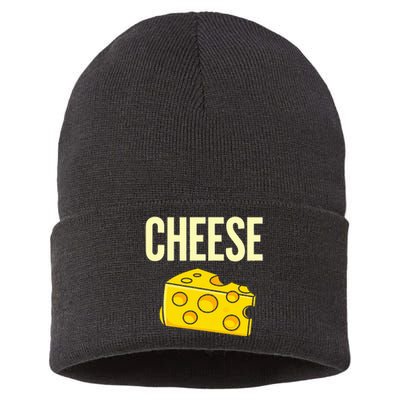 Cheese Love Macaroni Halloween Costume Sustainable Knit Beanie