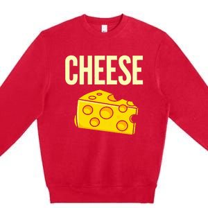 Cheese Love Macaroni Halloween Costume Premium Crewneck Sweatshirt