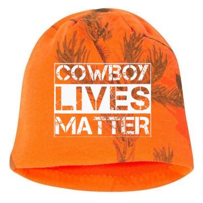 Cowboy Lives Matter Cowgirl Country Western Horse Kati - Camo Knit Beanie