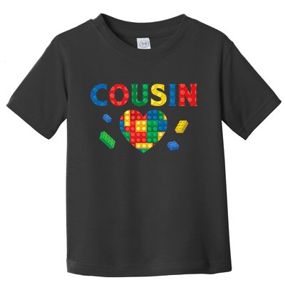 Cousin Lover Master Builder Building Blocks Family Matching Toddler T-Shirt