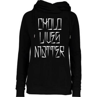 Cholo Lives Matter Latino Mexican Raza Chicano Oldies Chola Womens Funnel Neck Pullover Hood