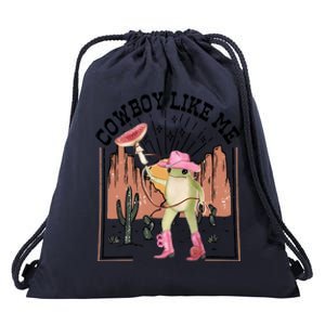 Cowboy Like Me Frog Funny Drawstring Bag