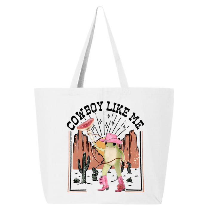 Cowboy Like Me Frog Funny 25L Jumbo Tote