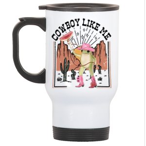 Cowboy Like Me Frog Funny Stainless Steel Travel Mug