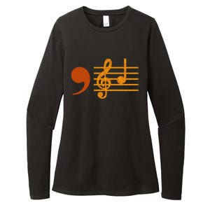 Comma La Music Notes Kamala Music Teacher Womens CVC Long Sleeve Shirt