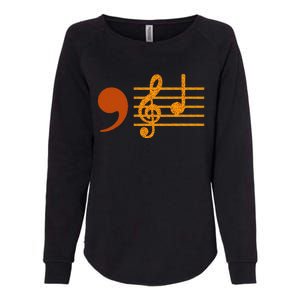 Comma La Music Notes Kamala Music Teacher Womens California Wash Sweatshirt