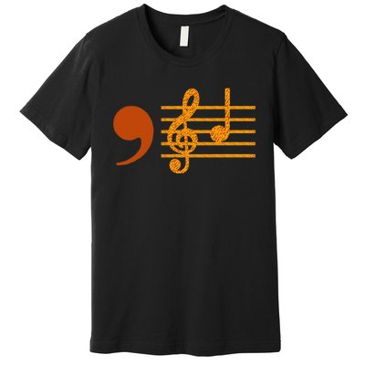 Comma La Music Notes Kamala Music Teacher Premium T-Shirt