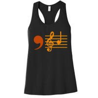 Comma La Music Notes Kamala Music Teacher Women's Racerback Tank