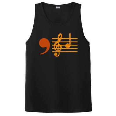 Comma La Music Notes Kamala Music Teacher PosiCharge Competitor Tank