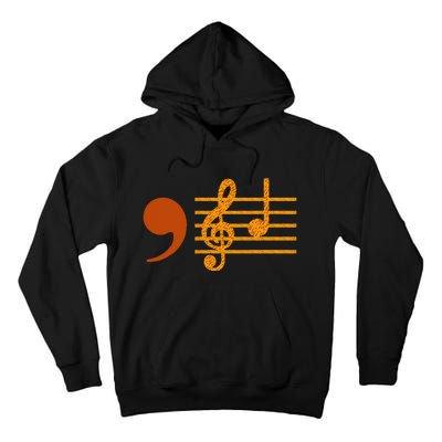 Comma La Music Notes Kamala Music Teacher Tall Hoodie