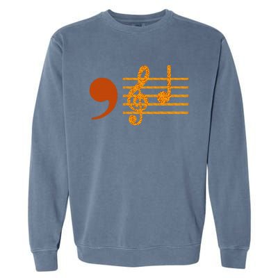 Comma La Music Notes Kamala Music Teacher Garment-Dyed Sweatshirt