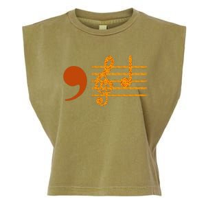 Comma La Music Notes Kamala Music Teacher Garment-Dyed Women's Muscle Tee