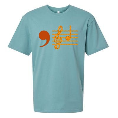 Comma La Music Notes Kamala Music Teacher Sueded Cloud Jersey T-Shirt