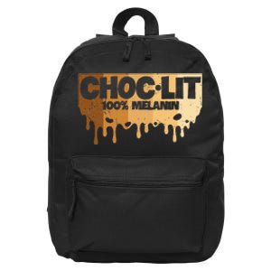 Choc Lit Melanin Queen African Afro Pride Black Historty 16 in Basic Backpack