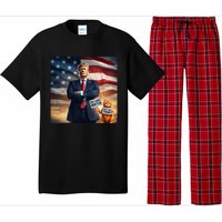 Cat Lives Matter Vote For Trump Usa Flag Funny Election Pajama Set