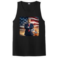 Cat Lives Matter Vote For Trump Usa Flag Funny Election PosiCharge Competitor Tank