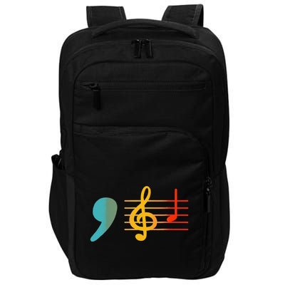 Comma La Music Notes Kamala Harris Music Teacher Elections Gift Impact Tech Backpack