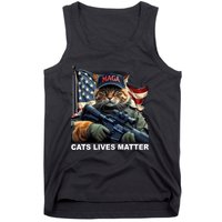 Cats Lives Matter Funny Trump 2024 Cat Maga Tank Top