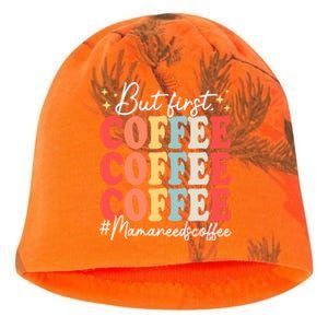 Coffee Lover Mama Needs Coffee Funny Mother's Day Grandma Funny Gift Kati - Camo Knit Beanie