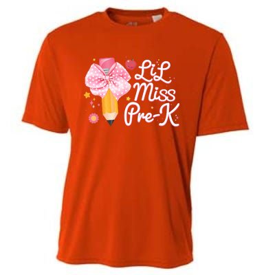 Cute Lil Miss Pre K Pre School New School Year Cooling Performance Crew T-Shirt