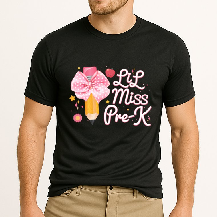 Cute Lil Miss Pre K Pre School New School Year Cooling Performance Crew T-Shirt