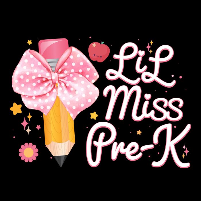 Cute Lil Miss Pre K Pre School New School Year Cooling Performance Crew T-Shirt