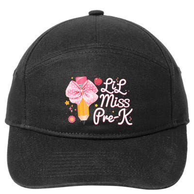 Cute Lil Miss Pre K Pre School New School Year 7-Panel Snapback Hat