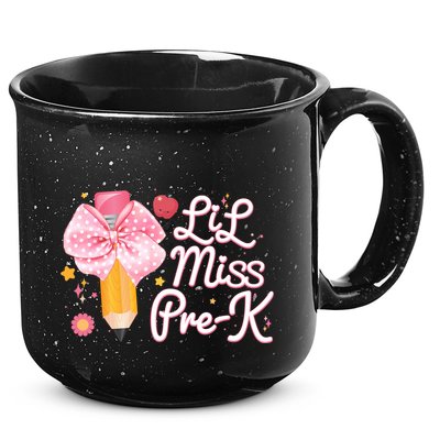 Cute Lil Miss Pre K Pre School New School Year 15oz Campfire Ceramic Mug