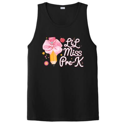 Cute Lil Miss Pre K Pre School New School Year PosiCharge Competitor Tank