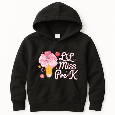 Cute Lil Miss Pre K Pre School New School Year Kids Hoodie