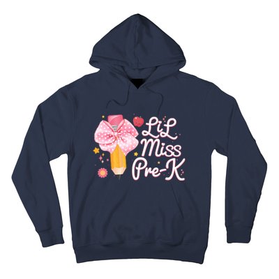 Cute Lil Miss Pre K Pre School New School Year Hoodie