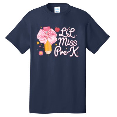 Cute Lil Miss Pre K Pre School New School Year Tall T-Shirt