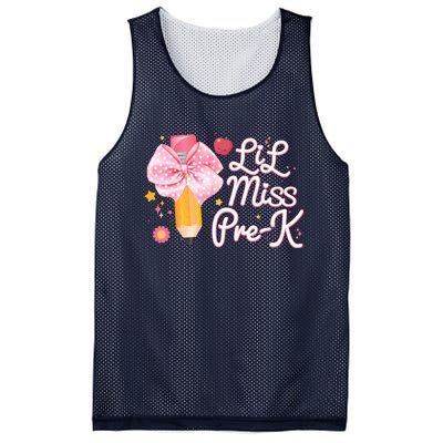 Cute Lil Miss Pre K Pre School New School Year Mesh Reversible Basketball Jersey Tank