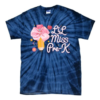 Cute Lil Miss Pre K Pre School New School Year Tie-Dye T-Shirt