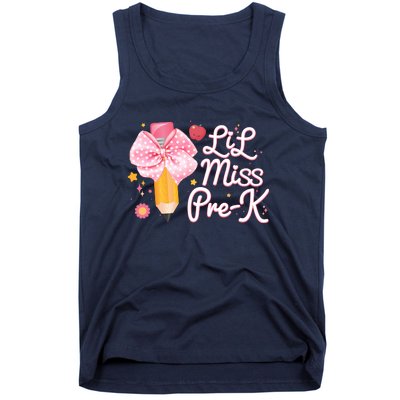 Cute Lil Miss Pre K Pre School New School Year Tank Top