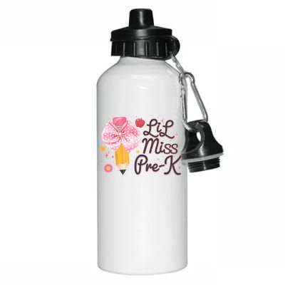 Cute Lil Miss Pre K Pre School New School Year Aluminum Water Bottle