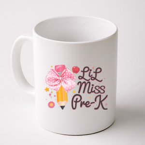 Cute Lil Miss Pre K Pre School New School Year Coffee Mug