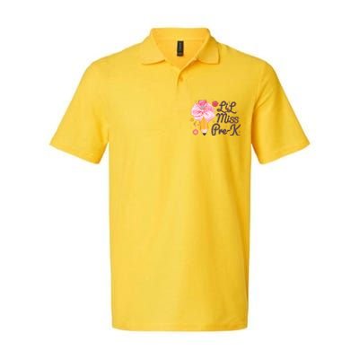 Cute Lil Miss Pre K Pre School New School Year Softstyle Adult Sport Polo