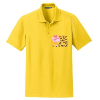 Cute Lil Miss Pre K Pre School New School Year Dry Zone Grid Polo