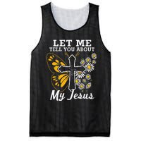 Christian Let Me Tell You About My Jesus Mesh Reversible Basketball Jersey Tank