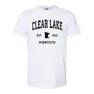 Clear Lake Minnesota Mn Vintage Athletic Softstyle® CVC T-Shirt