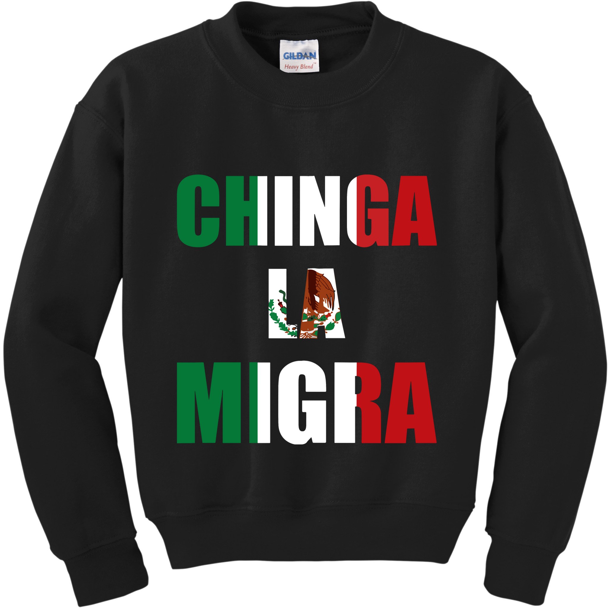 Chinga La Migra Pro Immigration Kids Sweatshirt