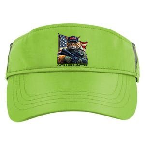 Cats Lives Matter Funny Trump 2024 Cat Maga Gift Adult Drive Performance Visor