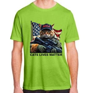 Cats Lives Matter Funny Trump 2024 Cat Maga Gift Adult ChromaSoft Performance T-Shirt