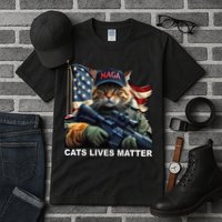 Cats Lives Matter Funny Trump 2024 Cat Maga Gift Tall T-Shirt