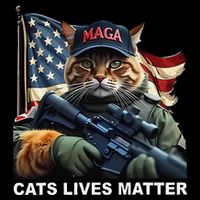 Cats Lives Matter Funny Trump 2024 Cat Maga Gift Tall T-Shirt