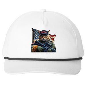 Cats Lives Matter Funny Trump 2024 Cat Maga Gift Snapback Five-Panel Rope Hat