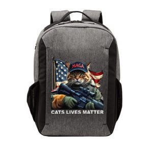 Cats Lives Matter Funny Trump 2024 Cat Maga Gift Vector Backpack