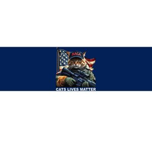 Cats Lives Matter Funny Trump 2024 Cat Maga Gift Bumper Sticker