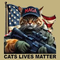 Cats Lives Matter Funny Trump 2024 Cat Maga Gift Cooling Performance Long Sleeve Crew